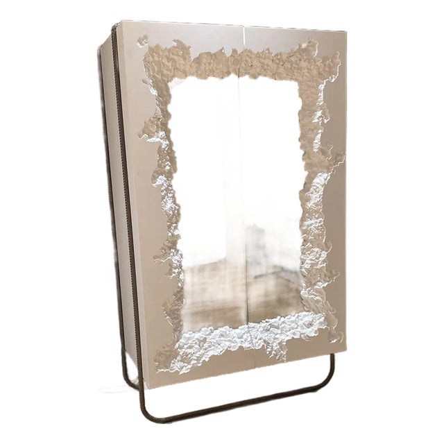 Panoptikum Collections "Break Free" Illuminated Holographic Bar Cabinet For Sale