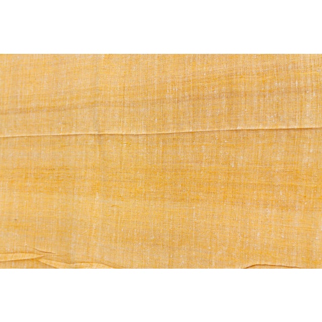 Contemporary Organic Peace Silk Throw, Golden Field For Sale - Image 3 of 4