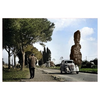Erich Andres, Fiat Topolino on the Via Appia Antica Near Rome, 1950s, Photograph For Sale