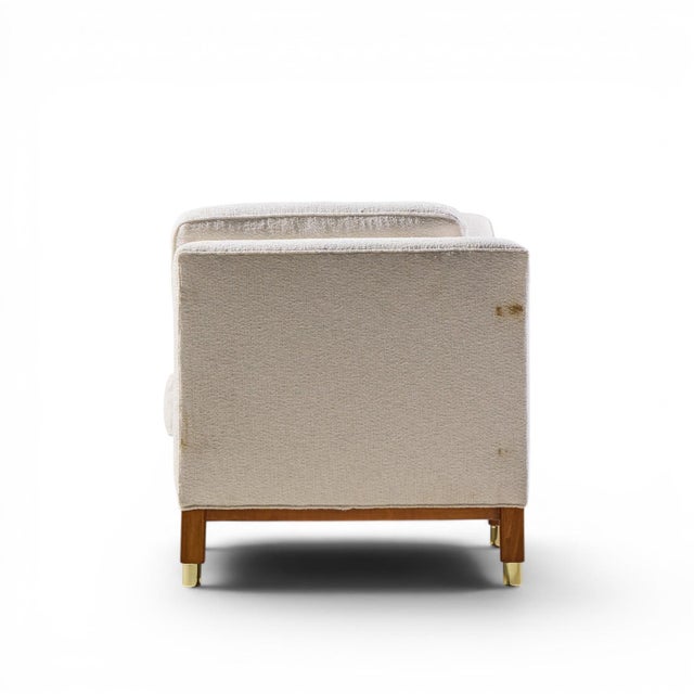 Mid 20th Century Edward Wormley for Dunbar Style Mid Century Tête-À-Tête Sofa For Sale - Image 5 of 9