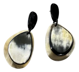 21st Century Costume Jewelry Italian Bone Earrings