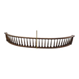 Vintage Oak Spindled Baluster Railing Staircase Balcony Architectural Salvage For Sale
