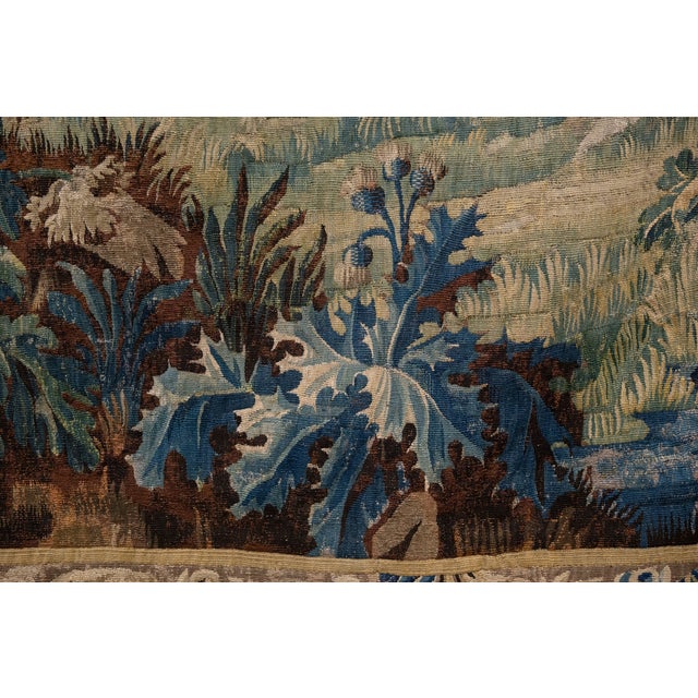Textile Verdure Tapestry, 18th Century For Sale - Image 7 of 18