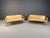 This pair of mid century benches are made out of plywood curved seats and a wooden base. The design is much like the Alvar...