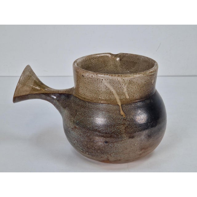 Vintage Glazed Sandstone Jug by Roland Zobel for Atelier Les Cycladen, ​​France, 1970s For Sale - Image 11 of 11