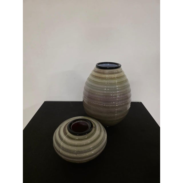 Vases from Seguso Vetri d'Arte, 1980s, Set of 2 For Sale - Image 3 of 18