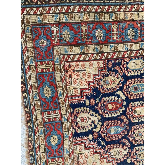 Gold Antique Caucasian Chirwan Rug For Sale - Image 8 of 18