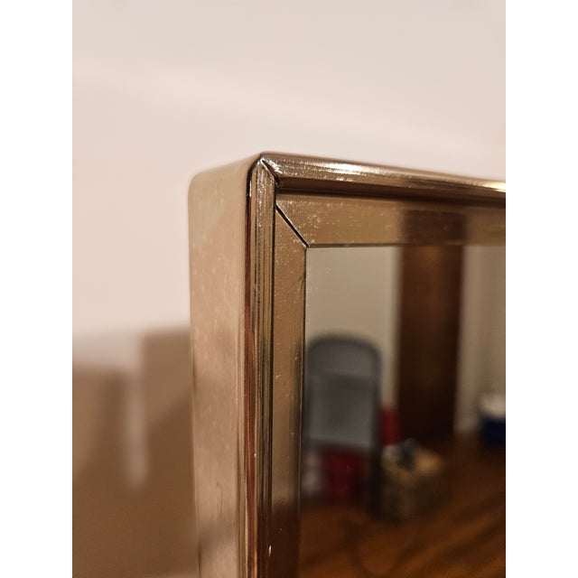 1960s Hollywood Regency George Koch Sons Brass Bamboo Cheval Mirror For Sale - Image 5 of 9