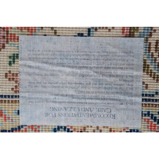 Karastan 100% Wool Oriental Palmette Animal 738 Area Rug Carpet Mat 9' X 6'' For Sale - Image 15 of 15