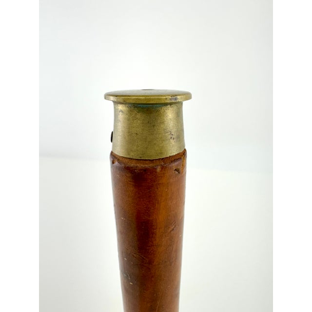 Vintage Brass & Turned Wood Hand Bell For Sale - Image 4 of 7