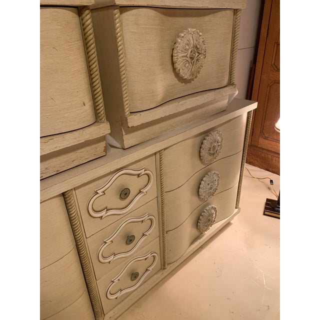 Johnson Carper 1960's Hollywood Regency MCM Dresser Bedroom Set For Sale - Image 4 of 13