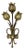 Italian Flower Theatre Wall Light in the style of Gio Ponti, 1970s For Sale