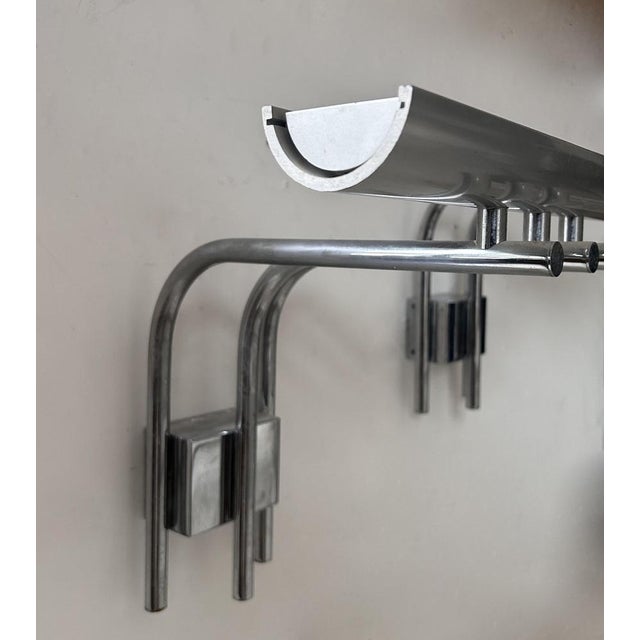 Vintage Studio Wall Lighting in Chrome Metal, 1978, Set of 2 For Sale - Image 11 of 12
