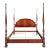 Bernhardt Mahogany Regency Queen Size Four Poster Bed - Vintage 1980s For Sale