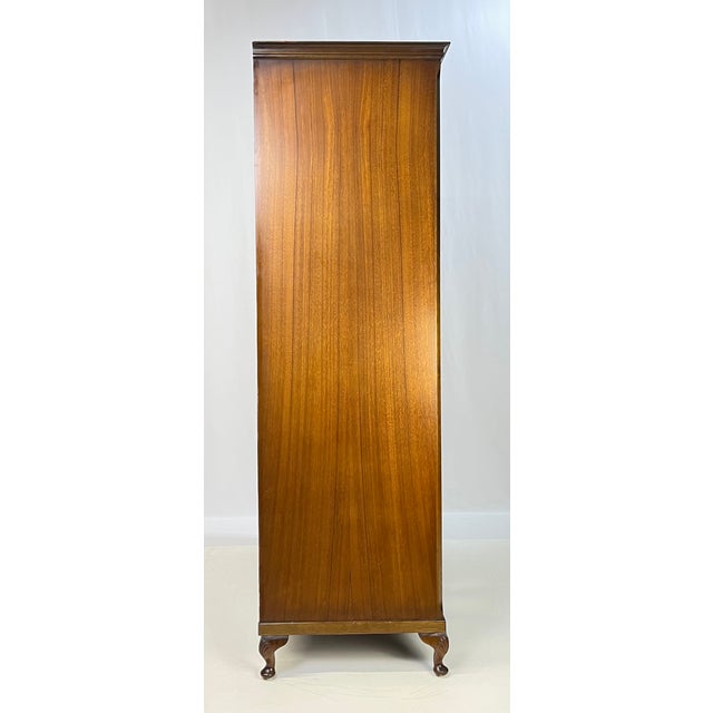 Vintage English Burl Walnut Armoire by Hunters of Derby For Sale - Image 6 of 14