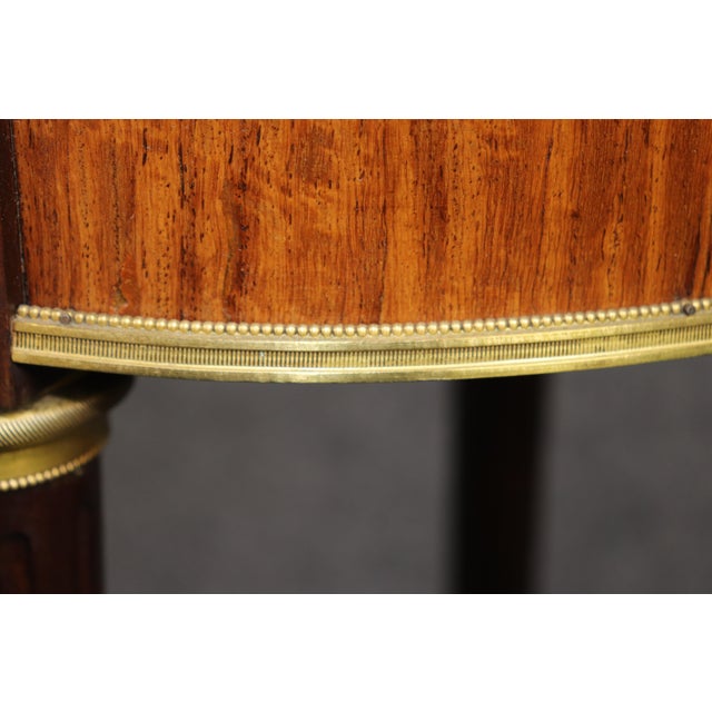 Pair of Fine Quality Breche D' Violette Marble and Bronze Mounted End Tables For Sale - Image 10 of 14
