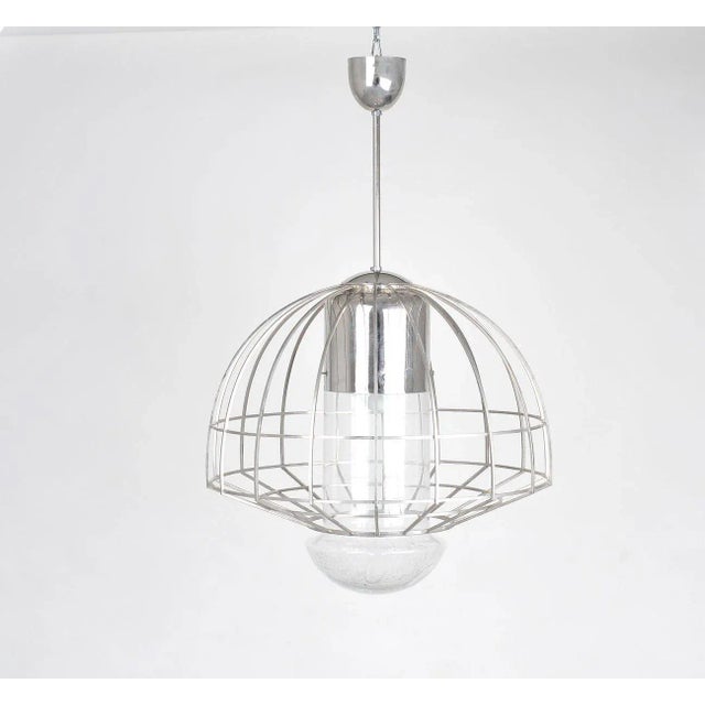 Mid-Century Pendant Lamp attributed to Kamenický Šenov, 1970s For Sale - Image 6 of 6