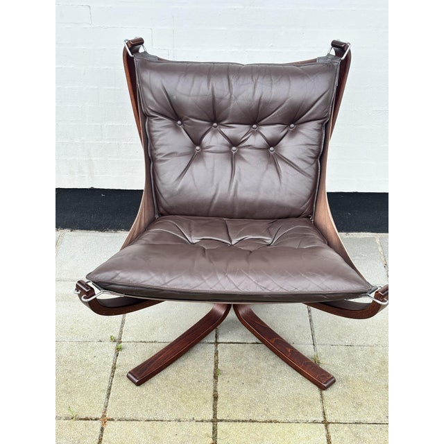 Mid-Century Modern Vintage Falcon Chair by Sigurd Ressell for Vatne Møbler, 1970s For Sale - Image 3 of 14