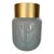 Mercana Green and Brass Vase For Sale