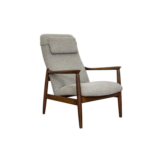 Mid-Century Modern High Back Lounge Chair by Edmund Homa, Poland, 1960s For Sale - Image 14 of 14