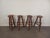 Brown Brutalist Wood Stools, 1950s, Set of 4 For Sale - Image 8 of 18