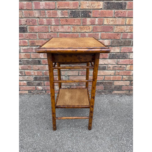 20th Century Bamboo Table With Drawer For Sale In Nashville - Image 6 of 8