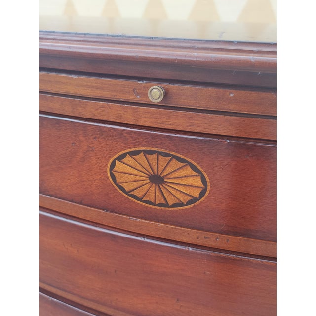 Brown Vintage Lexington Heirloom Solid Mahogany Chippendale Bachelors Chest of Drawers For Sale - Image 8 of 11