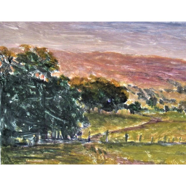 Impressionist Thomas Monaghan, Landscape #III, Circa2000 For Sale - Image 3 of 6