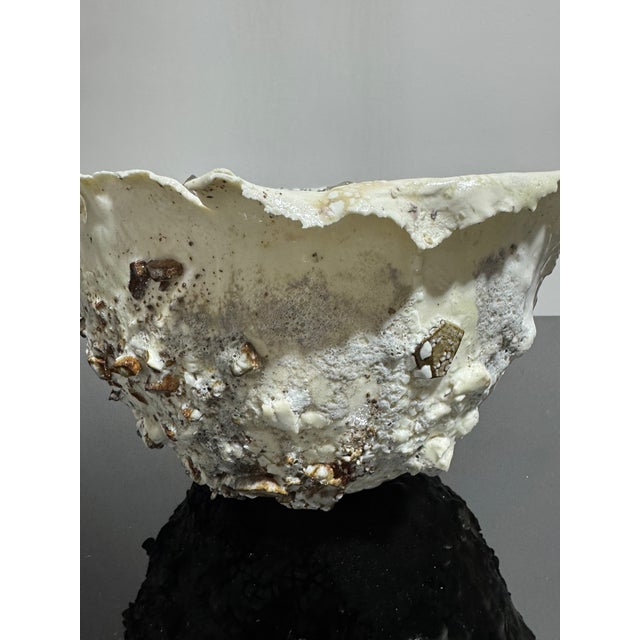 White Hand Made Pottery Bowl by Amanda Coldridge Ceramics For Sale - Image 8 of 14