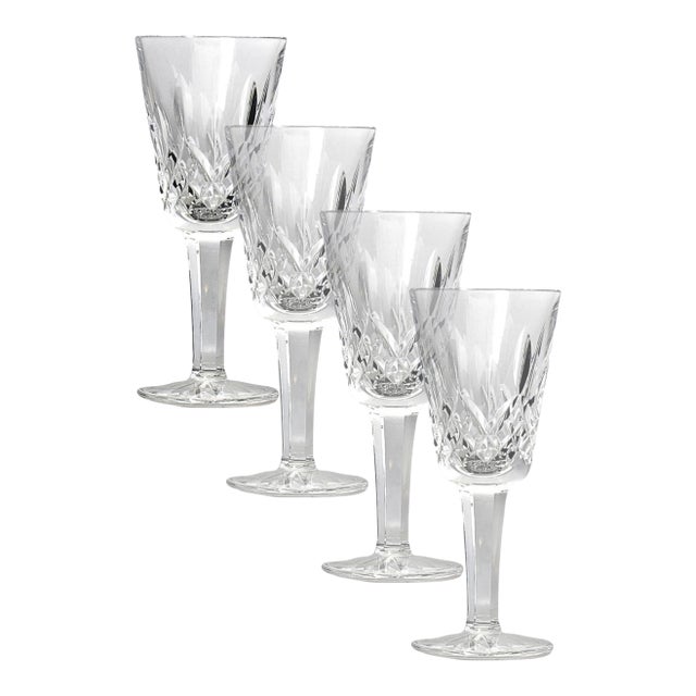 Mid 20th Century Waterford Lismore Petite Wine Stems - Set of 4 For Sale