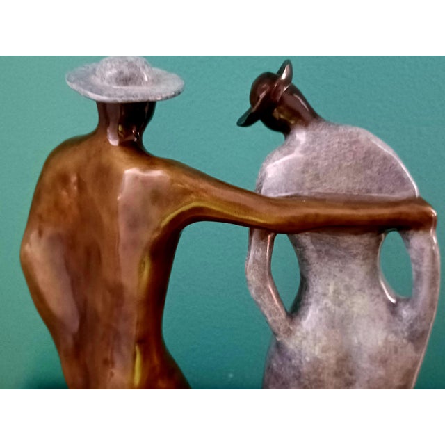 Rare Vintage 2003 Guilloume Perez Empathy Bronze Sculpture Limited Edition 4/18 For Sale - Image 9 of 18