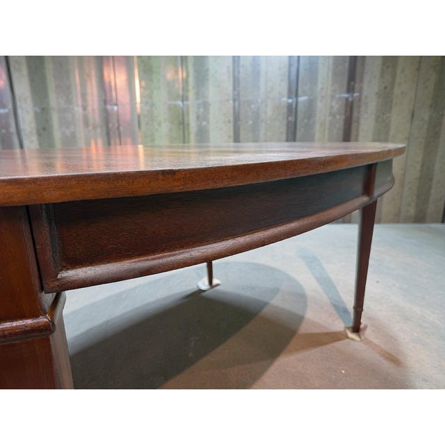 Wood 1960s Drexel Triune Mid-Century Modern Walnut Dining Table Restored For Sale - Image 7 of 12