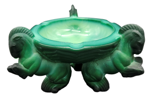 Malachite Glass Ashtray by Arthur Pleva for Curt Schlevogt, 1930s