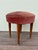 Small Vintage Ottoman in Wood and Velvet, 1950s For Sale - Image 10 of 10