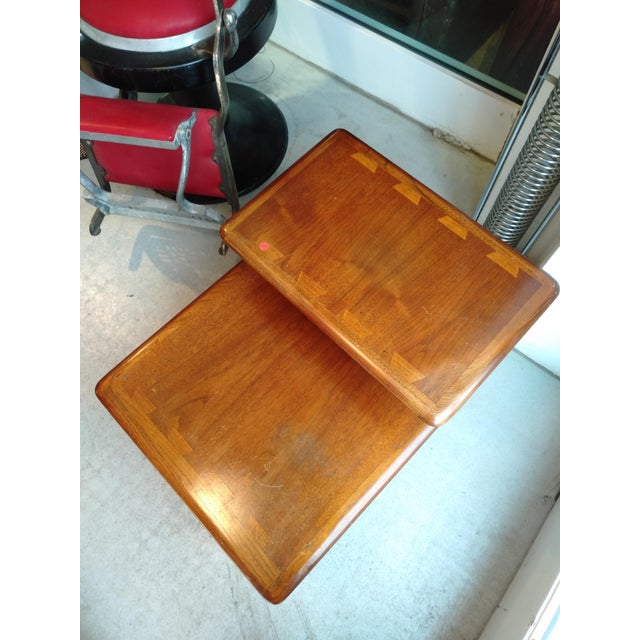 Chestnut Bedside Tables, USA, Set of 2 For Sale - Image 4 of 11