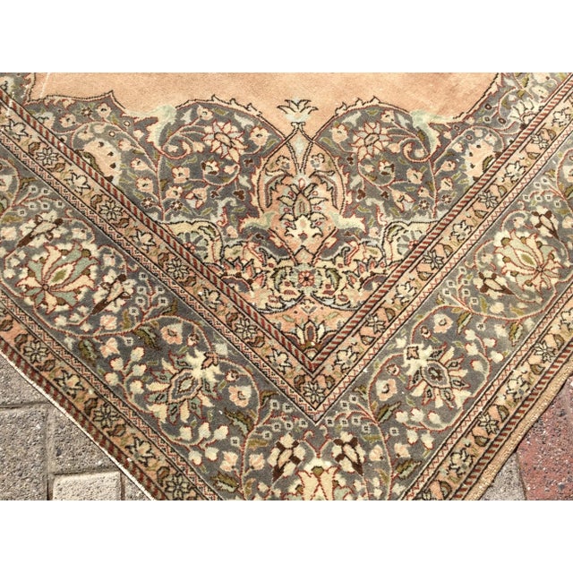 Peach Vintage Handmade Oushak Rug - 82 " X 123" For Sale - Image 8 of 10