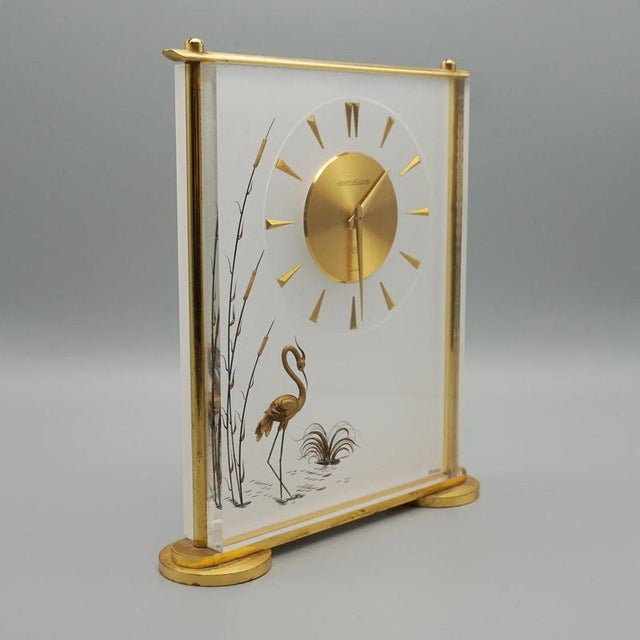 Marina Mantel Clock by Jaeger LeCoultre for Aeg, 1960s For Sale - Image 3 of 10