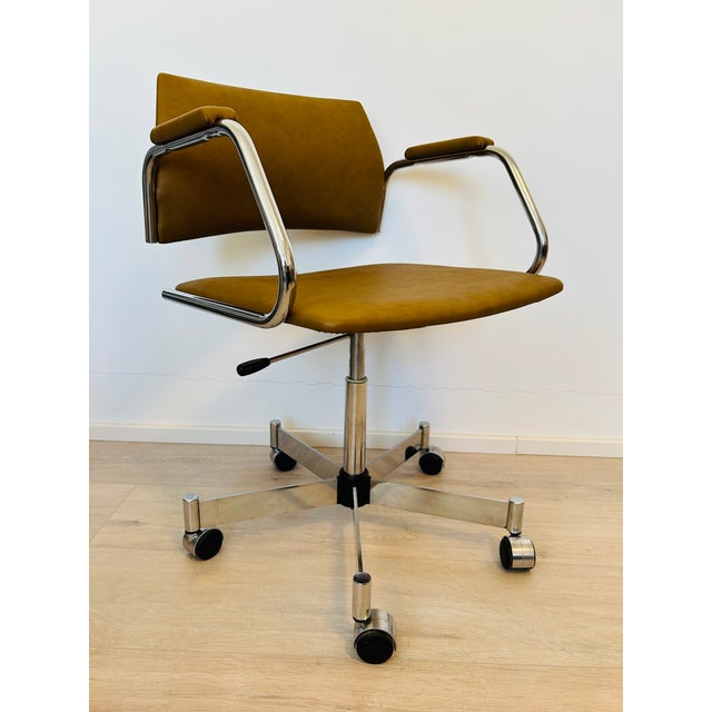 Mid-Century Modern Vintage K-380 Office Desk Chair from Kovona, Czechoslovakia, 1970s For Sale - Image 3 of 12