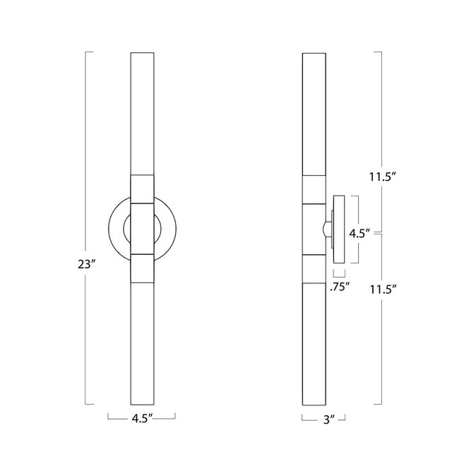 2020s Wick Hilo Sconce, Natural Brass For Sale - Image 5 of 6