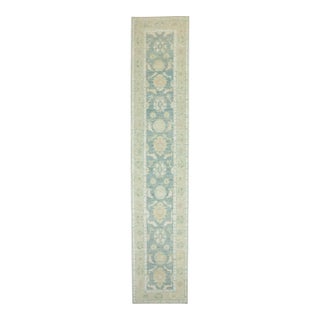 Turkish Oushak Runner Rug 2'10" x 14'3" #17809 For Sale