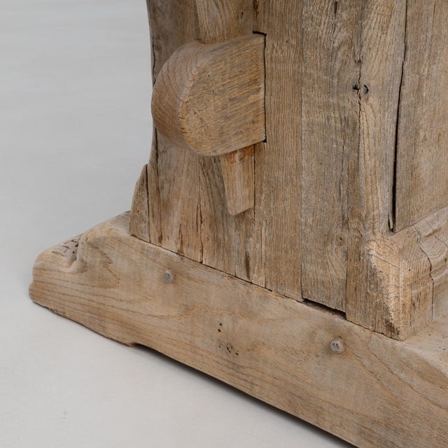 20th Century French Oak Trestle Dining Table For Sale - Image 11 of 18