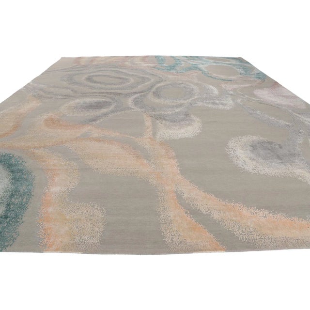 Contemporary Georgia O'Keeffe Style Area Rug, 11'11 X 15'01 For Sale - Image 3 of 12