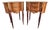 1980 French Louis XVI Mahogany Bronze Commodes - Pair For Sale