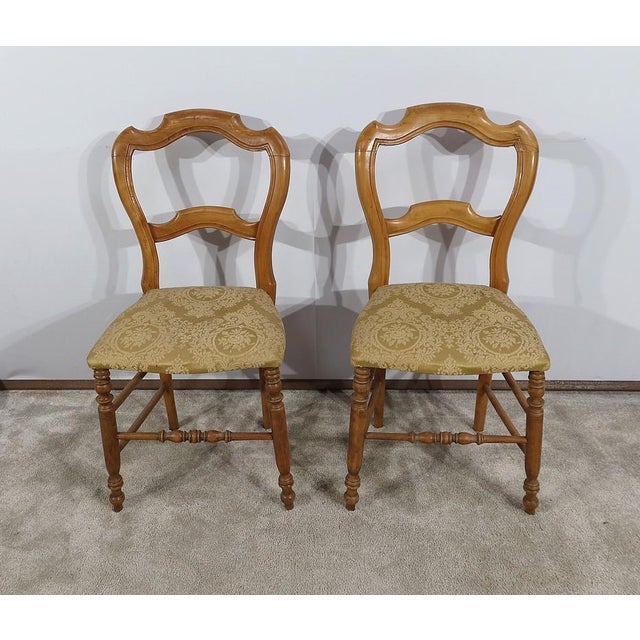 Set of Louis Philippe Dining Chairs in Beech, Late 19th Century For Sale - Image 17 of 17