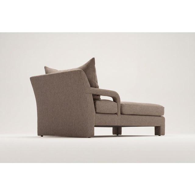 Gray John Mascheroni Chaise Lounge for Swaim For Sale - Image 8 of 11