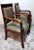 Antique French Charles X Style Master Chairs in Wood and Cuoio, 1830s, Set of 2 For Sale - Image 9 of 13
