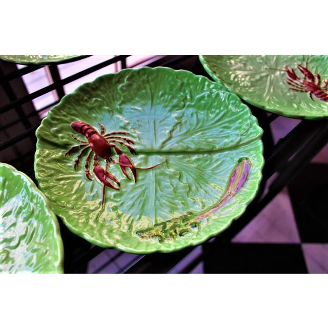 1990s Carlton Ware Lobster and Horseradish on Cabbage Motif Dishes