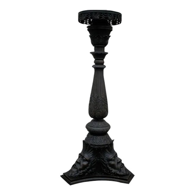 Antique Italian Neoclassical Style Figural Bronze Pedestal A beautifully detailed cast Venetian bronze pedestal, in the...