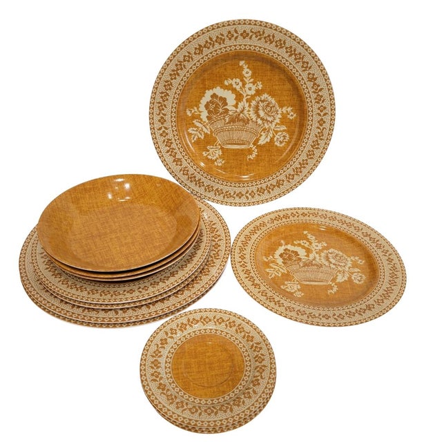 54-Piece Dinnerware Set “Paniers Fleuris”, Limoges Porcelain, Patrick Frey, 1990s – France Material: Limoges Porcelain...