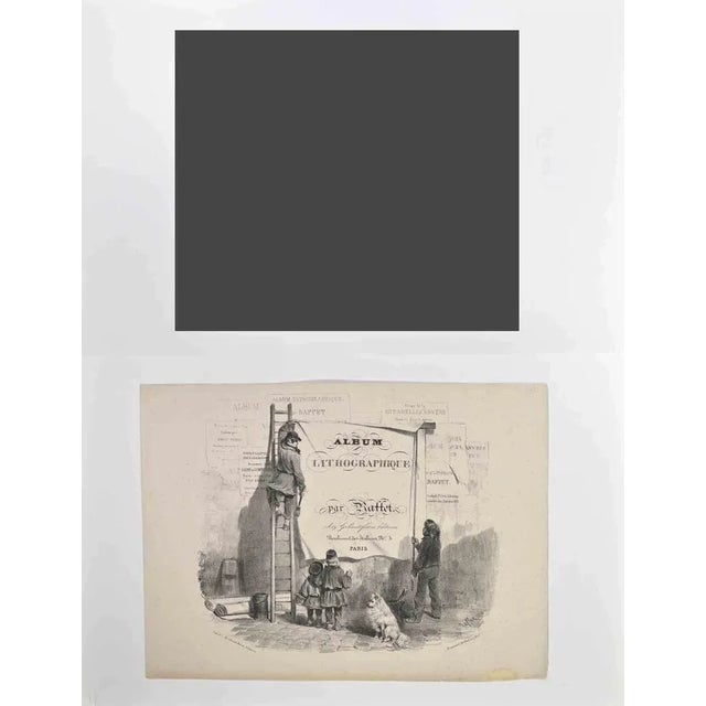 The Board is a Lithograph realized by Auguste Raffet in 1836. 1st edition. Signed in the plate. Good condition This piece...